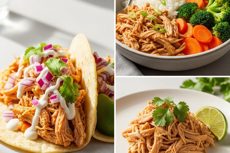 Juicy Slow Cooker Shredded Chicken