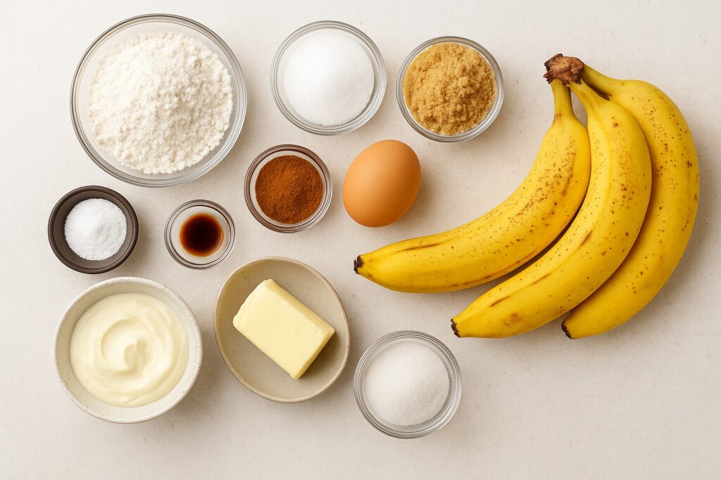 banana bread ingredients