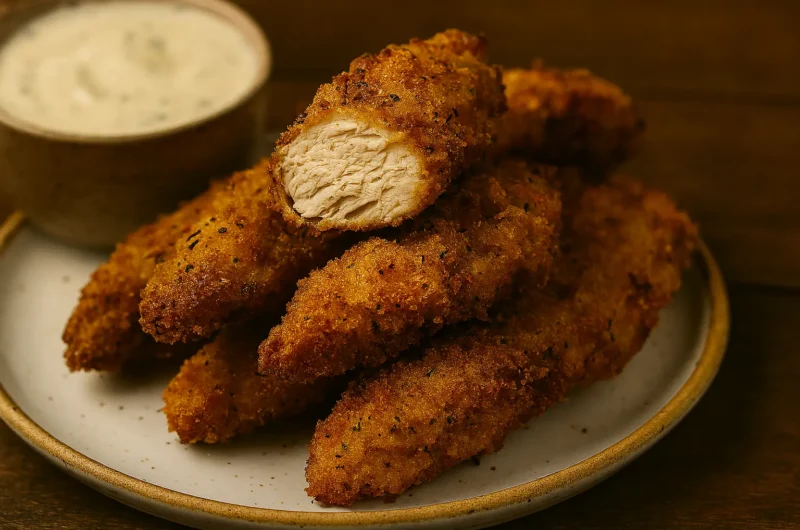 Creamy Parmesan Chicken Strips