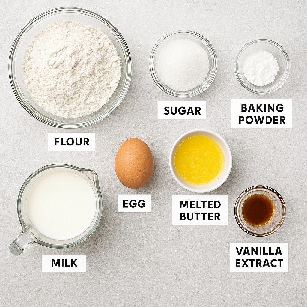 Breakfast Pancakes ingredients