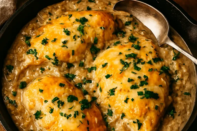 Creamy Smothered Chicken and Rice