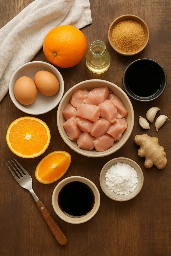 orange chicken ingredients image
