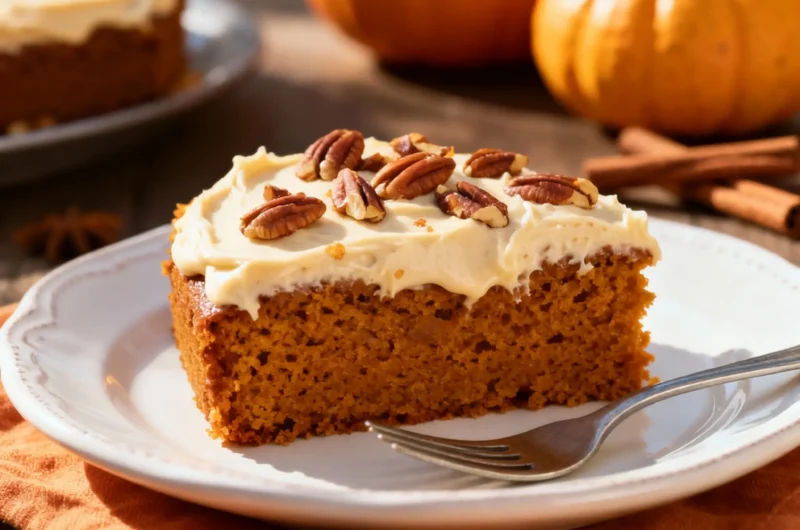 Easy Pumpkin Spice Texas Sheet Cake