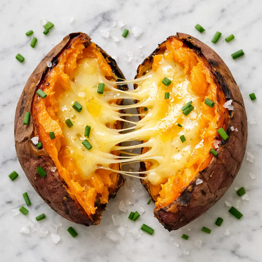 cheese stuffed sweet-potato