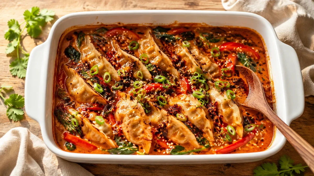 One Pan Dumpling Bake Recipe | 25-Minute Dinner