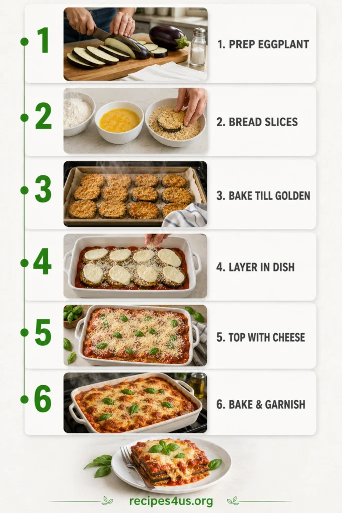 infographic Classic Eggplant Parmesan