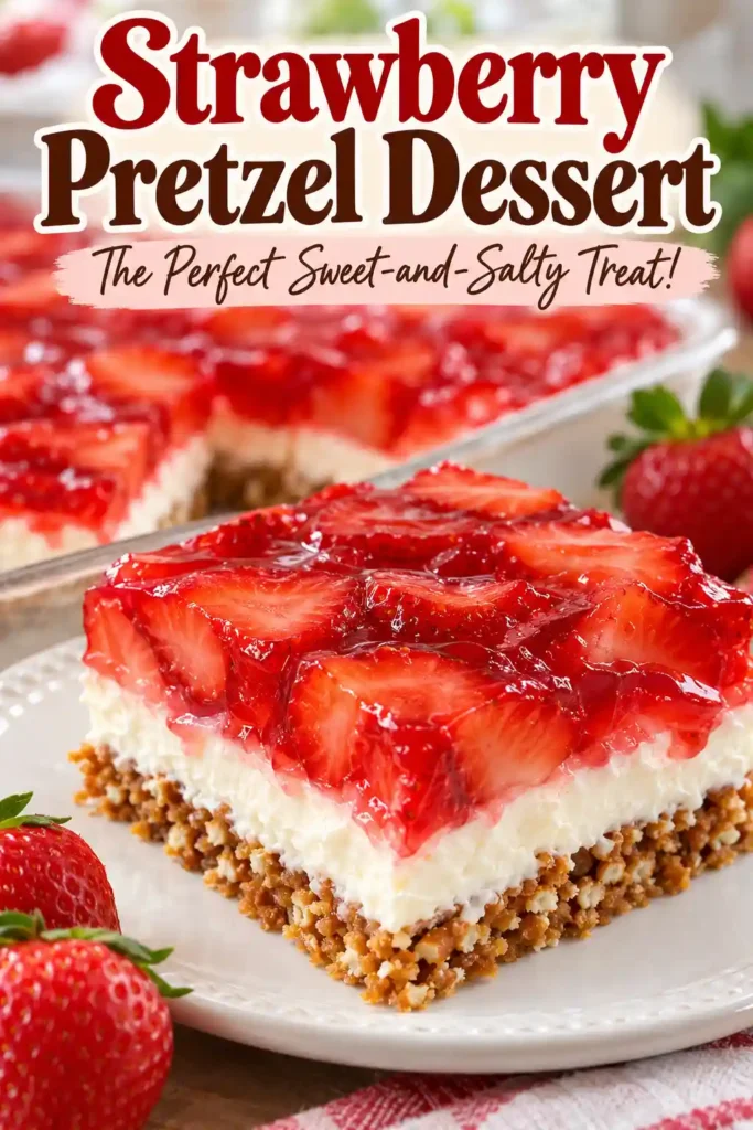 Easy Strawberry Pretzel Desser